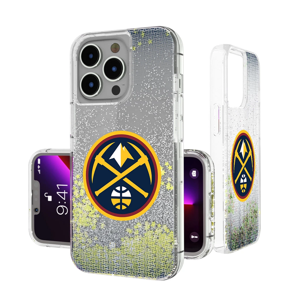 Denver Nuggets Linen Logo iPhone Glitter Case