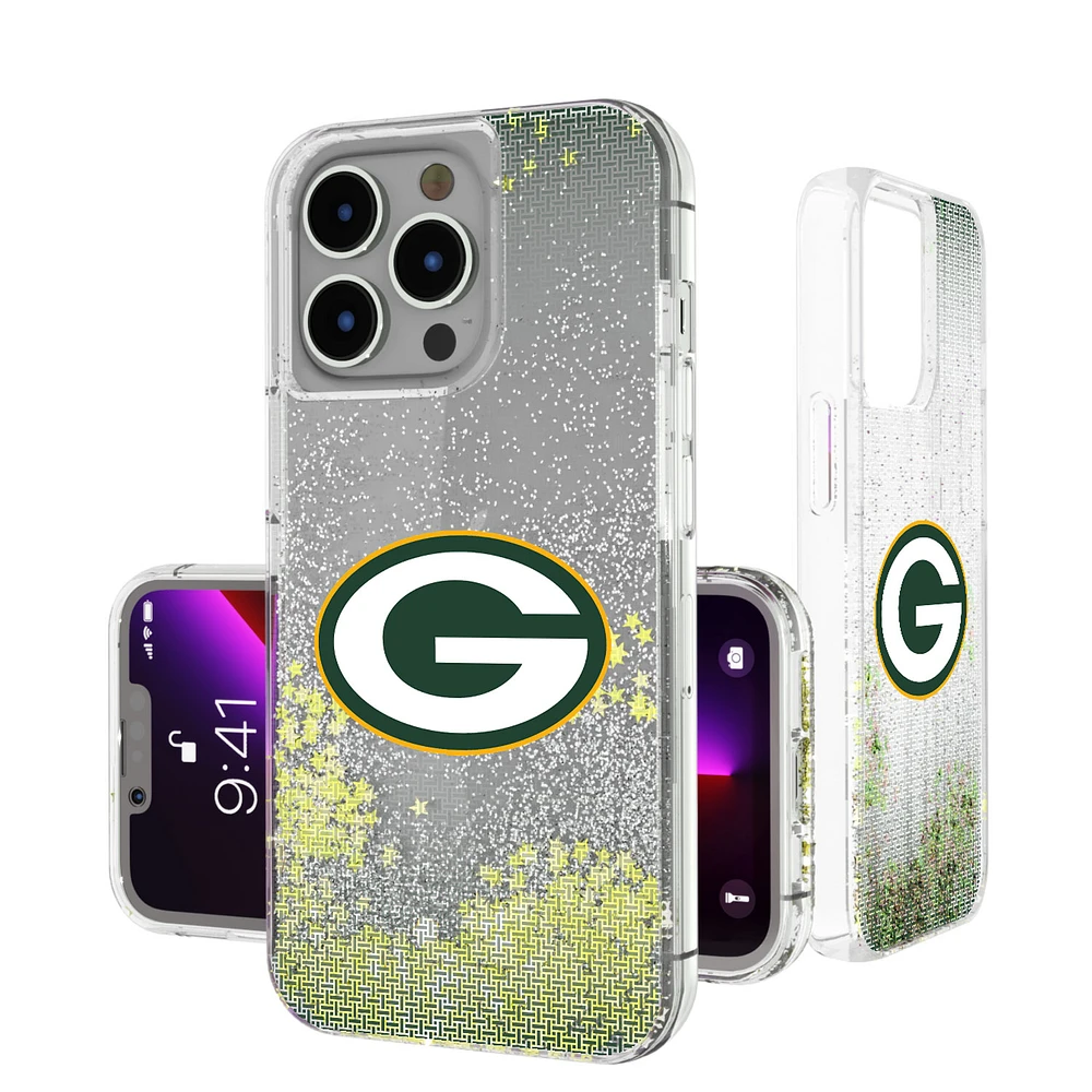 Green Bay Packers Linen Logo iPhone Glitter Case
