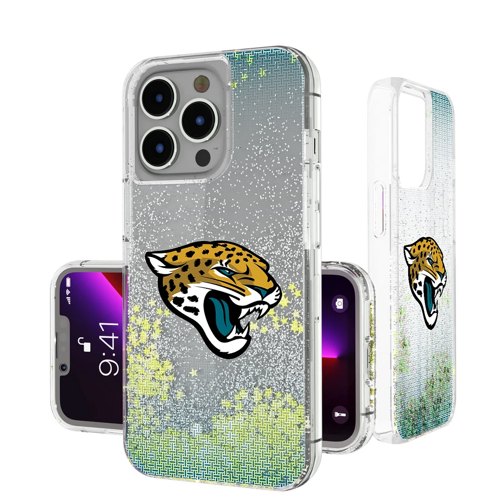 Jacksonville Jaguars Linen Logo iPhone Glitter Case