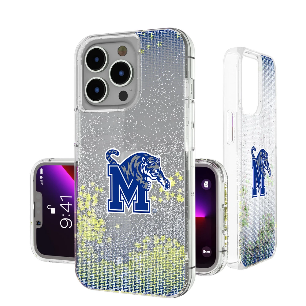 Memphis Tigers Linen Logo iPhone Glitter Case