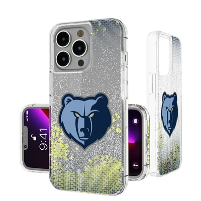 Memphis Grizzlies Linen Logo iPhone Glitter Case