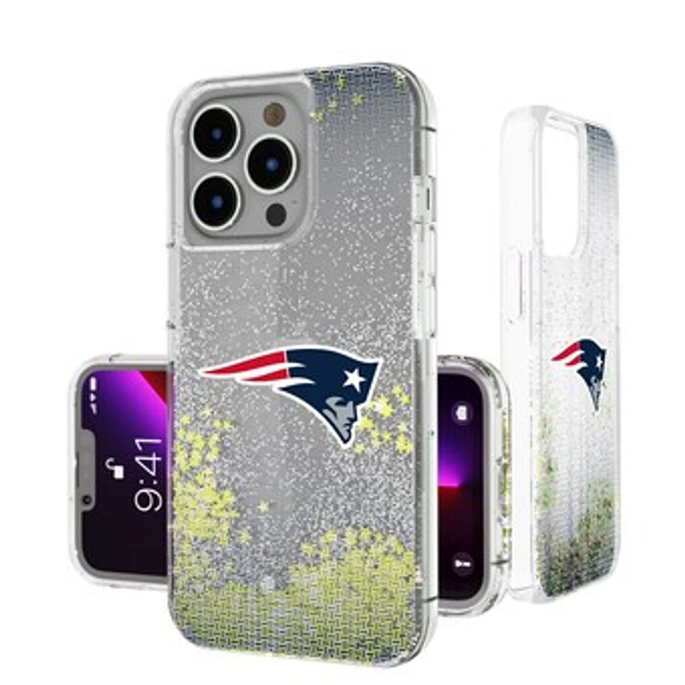 New England Patriots Linen Logo iPhone Glitter Case