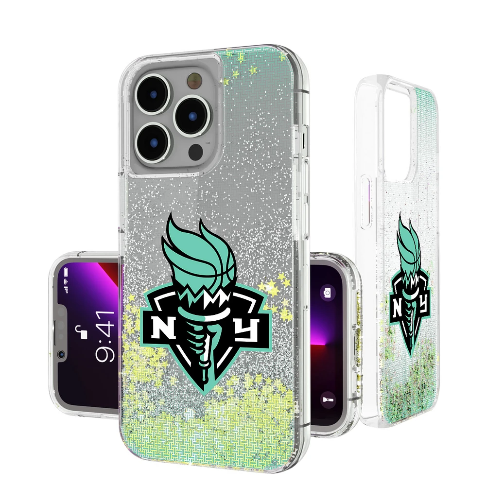 New York Liberty Linen Logo iPhone Glitter Case