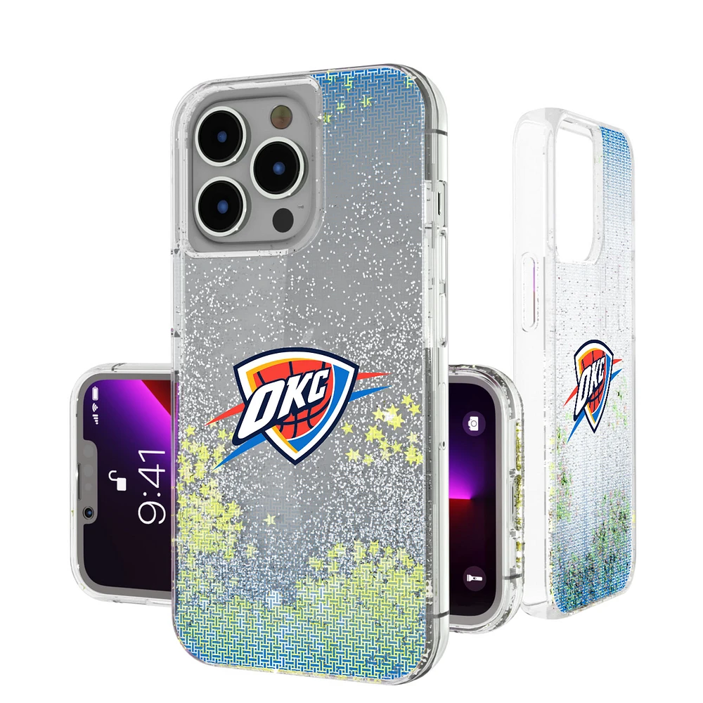 Oklahoma City Thunder Linen Logo iPhone Glitter Case