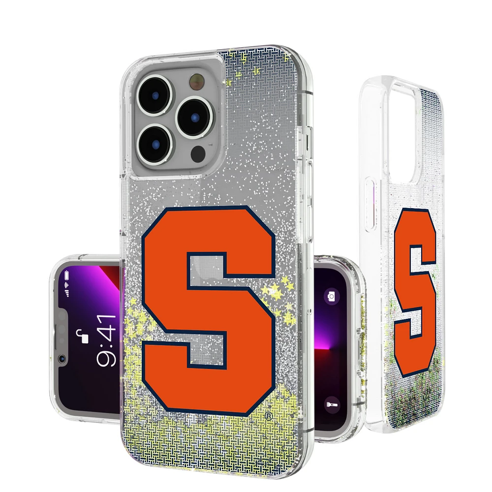 Syracuse Orange Linen Logo iPhone Glitter Case