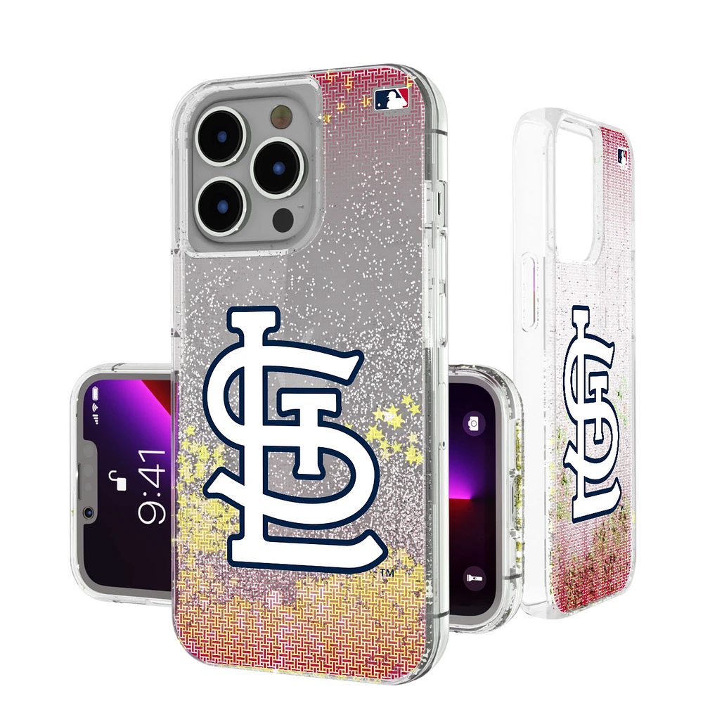 St. Louis Cardinals Linen Logo iPhone Glitter Case