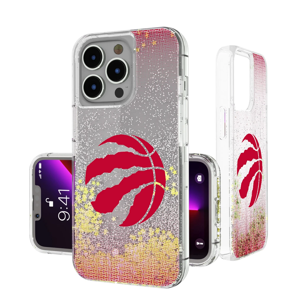 Toronto Raptors Linen Logo iPhone Glitter Case