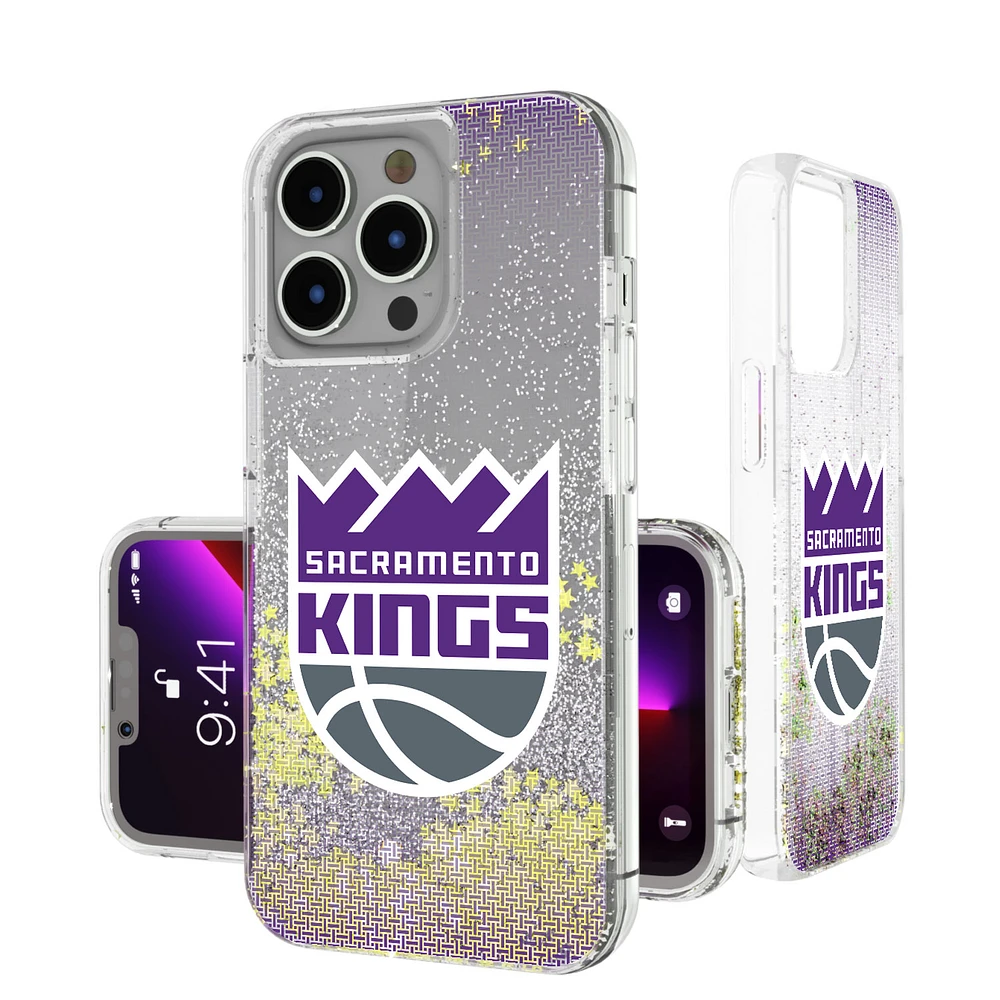 Sacramento Kings Linen Logo iPhone Glitter Case