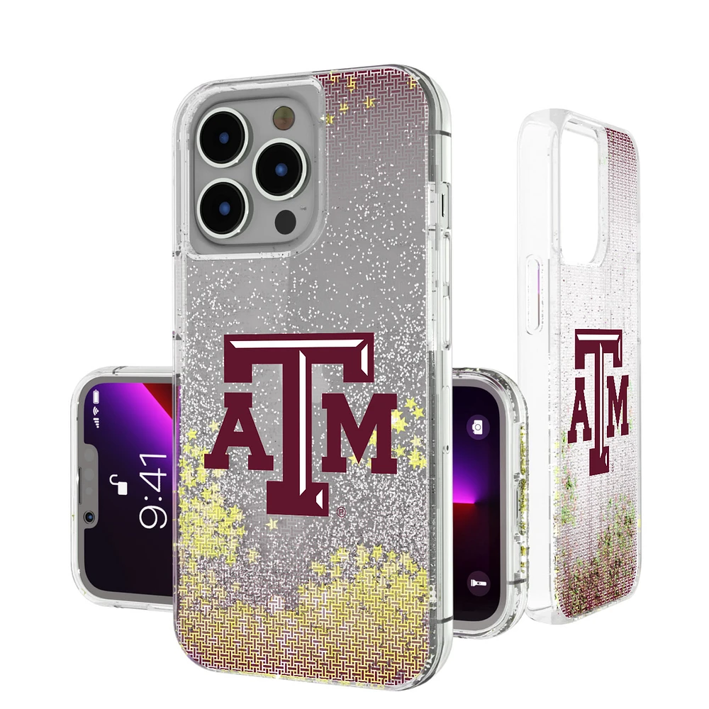 Texas A&M Aggies Linen Logo iPhone Glitter Case