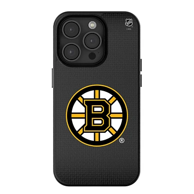 Boston Bruins Linen Logo iPhone Magnetic Bump Case