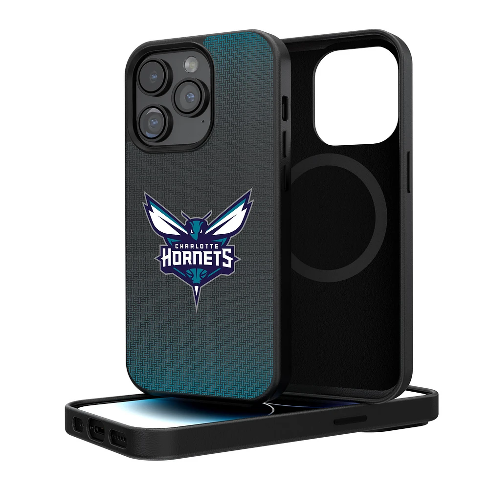 Charlotte Hornets Linen Logo iPhone Magnetic Bump Case