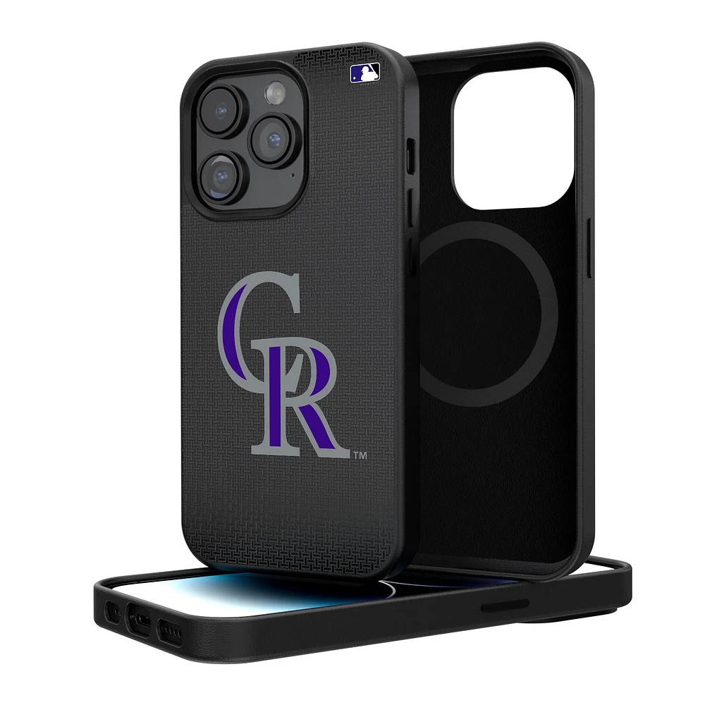 Colorado Rockies Linen Logo iPhone Magnetic Bump Case