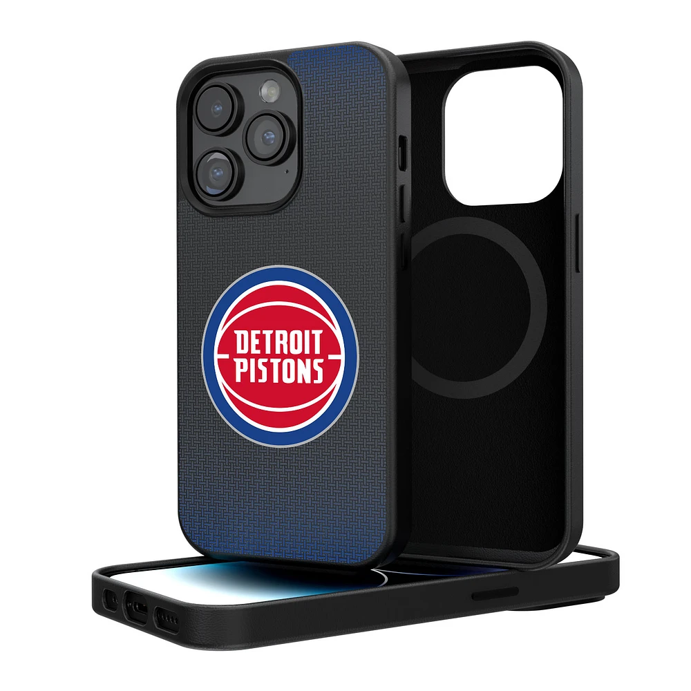 Detroit Pistons Linen Logo iPhone Magnetic Bump Case