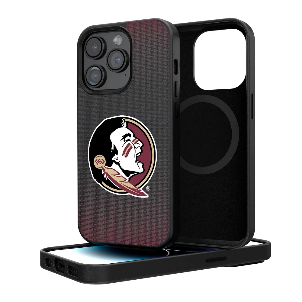 Florida State Seminoles Linen Logo iPhone Magnetic Bump Case