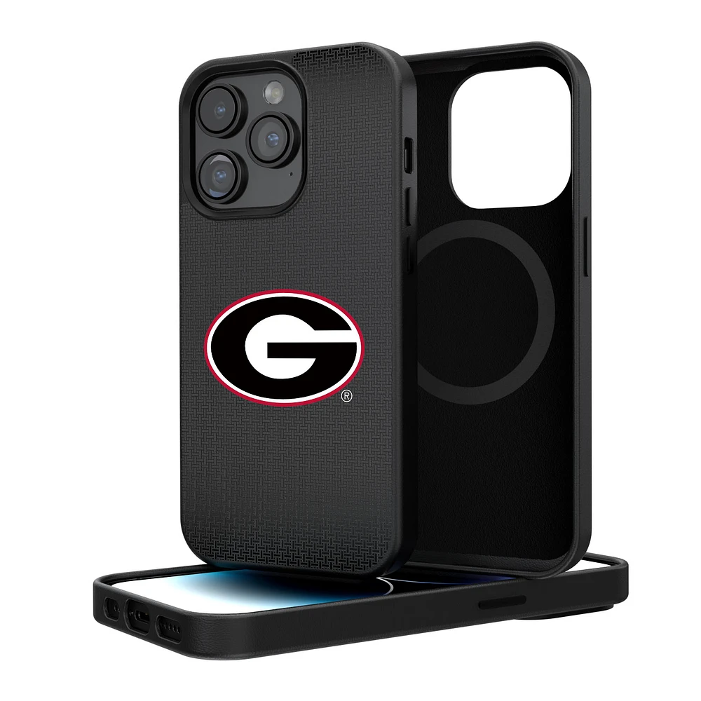 Georgia Bulldogs Linen Logo iPhone Magnetic Bump Case