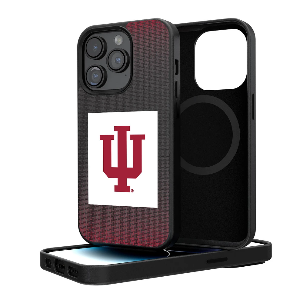 Indiana Hoosiers Linen Logo iPhone Magnetic Bump Case
