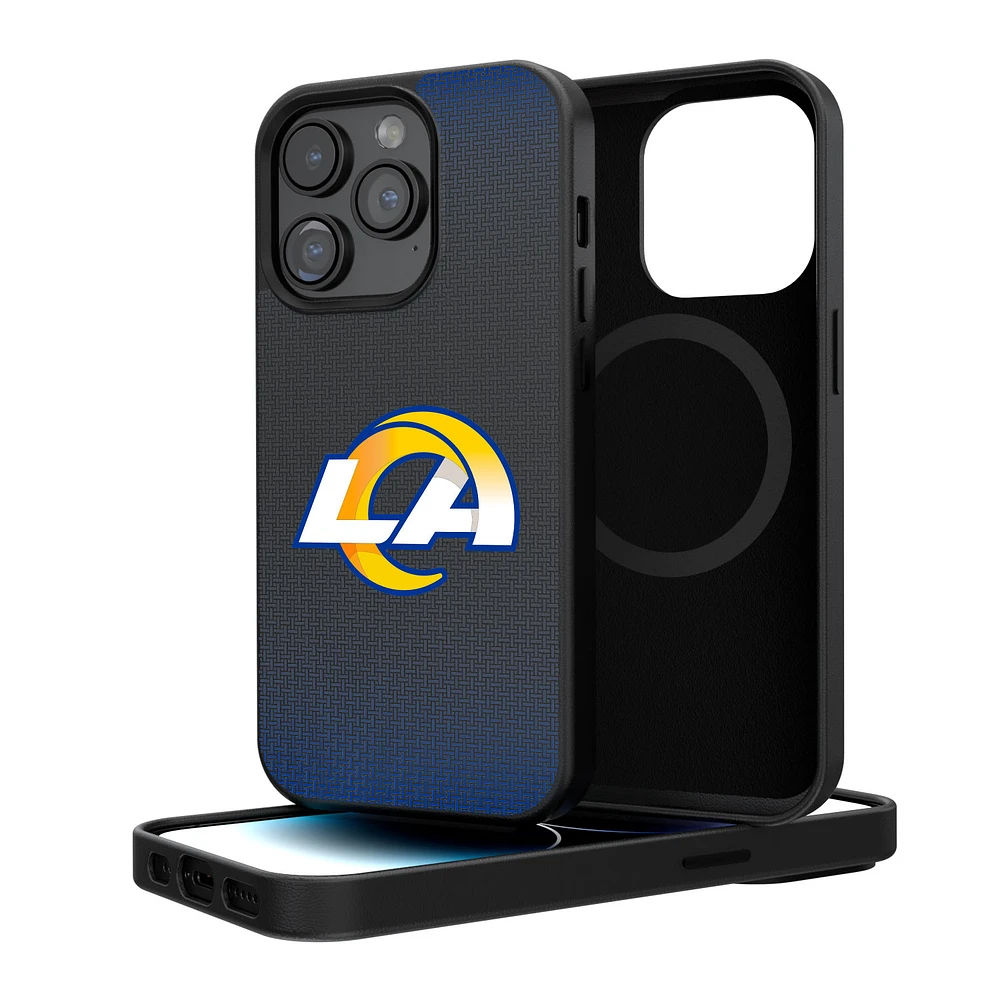 Los Angeles Rams Linen Logo iPhone Magnetic Bump Case
