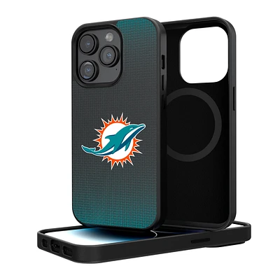 Miami Dolphins Linen Logo iPhone Magnetic Bump Case