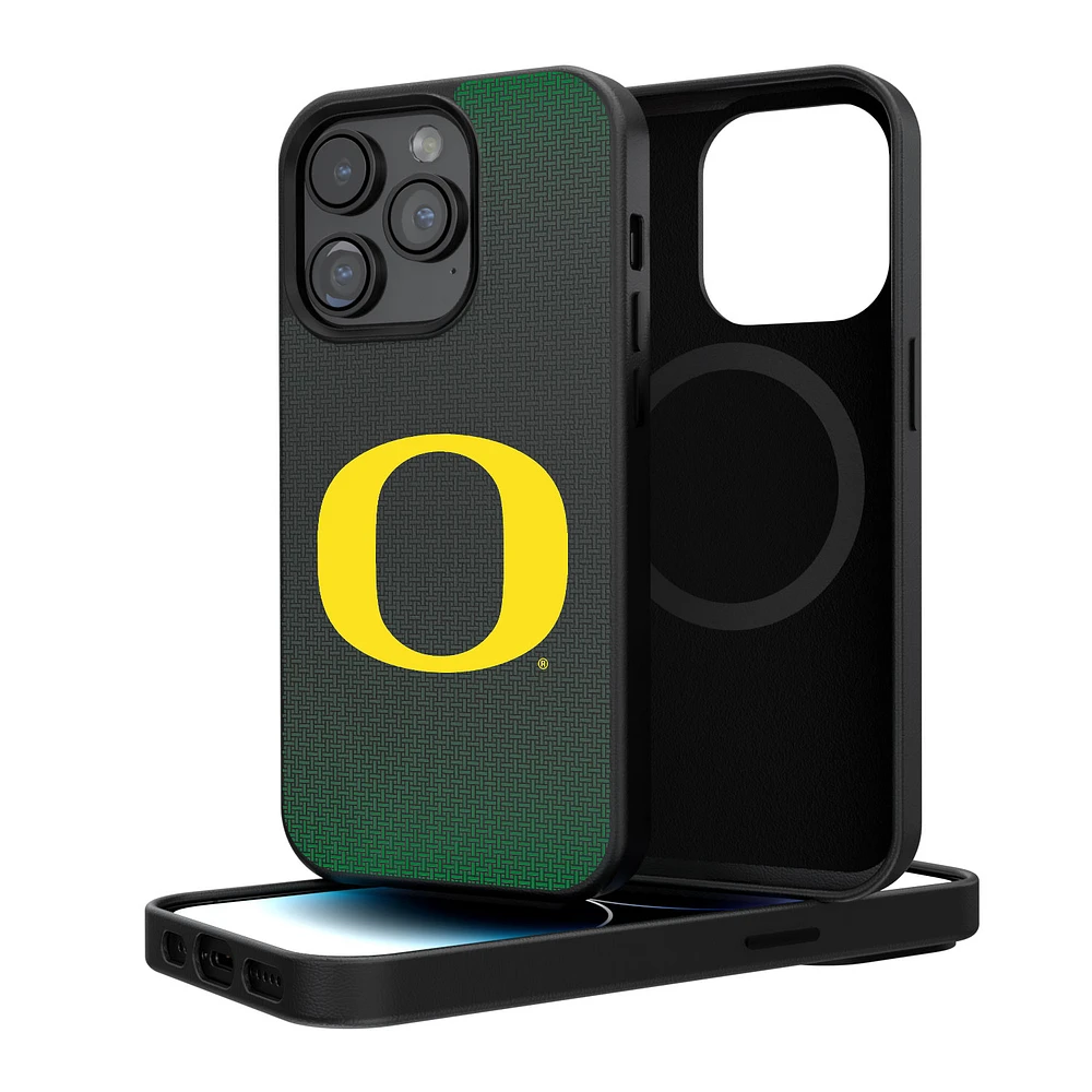 Oregon Ducks Linen Logo iPhone Magnetic Bump Case