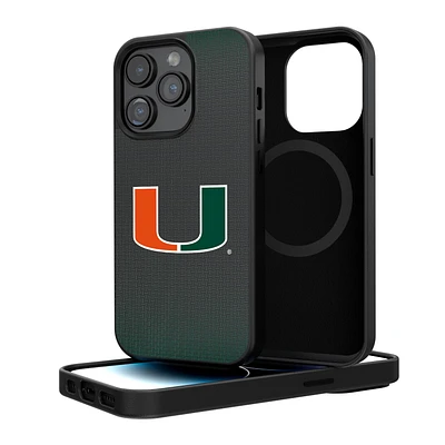 Miami Hurricanes Linen Logo iPhone Magnetic Bump Case