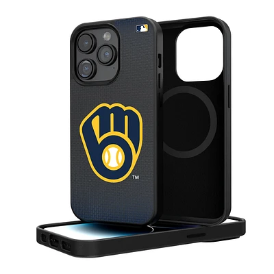 Milwaukee Brewers Linen Logo iPhone Magnetic Bump Case