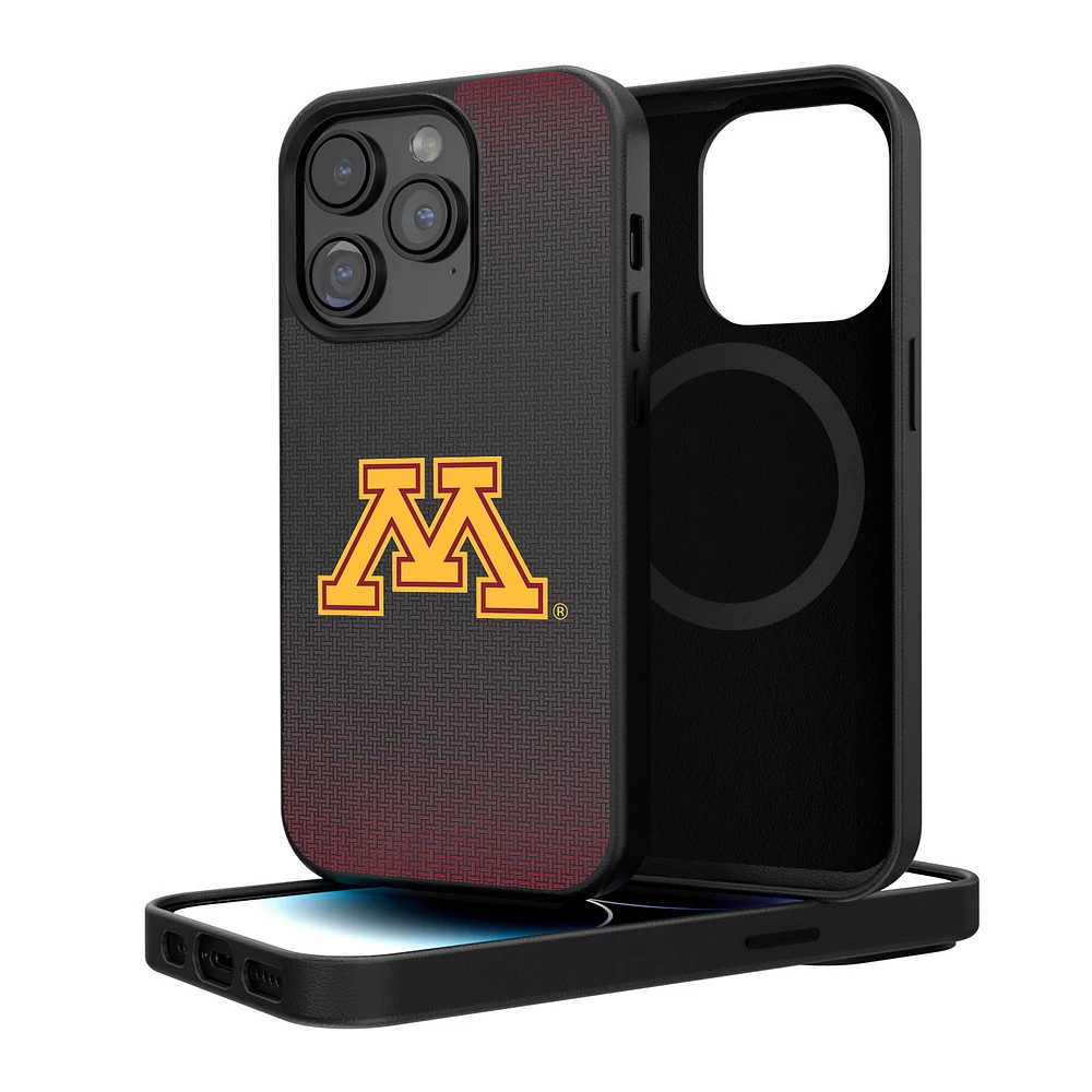 Minnesota Golden Gophers Linen Logo iPhone Magnetic Bump Case