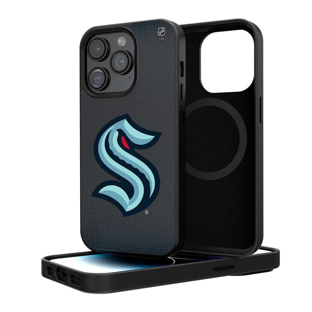 Seattle Kraken Linen Logo iPhone Magnetic Bump Case