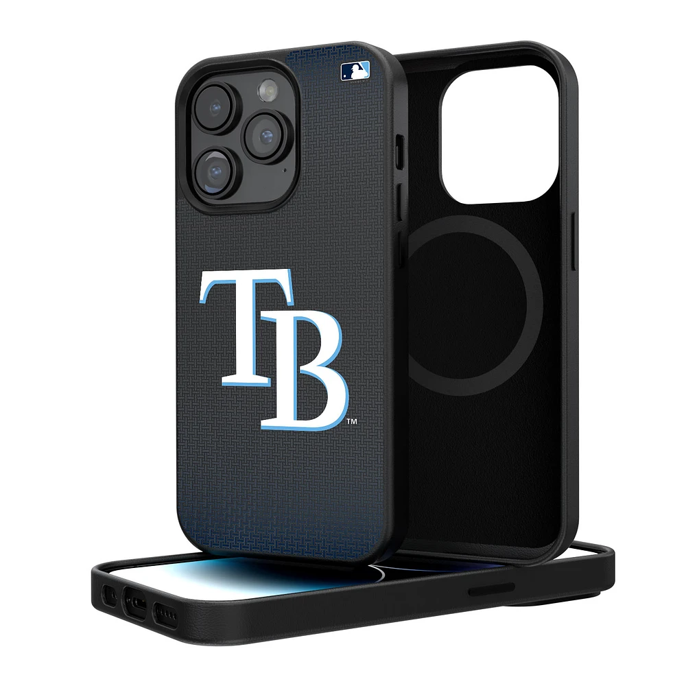 Tampa Bay Rays Linen Logo iPhone Magnetic Bump Case