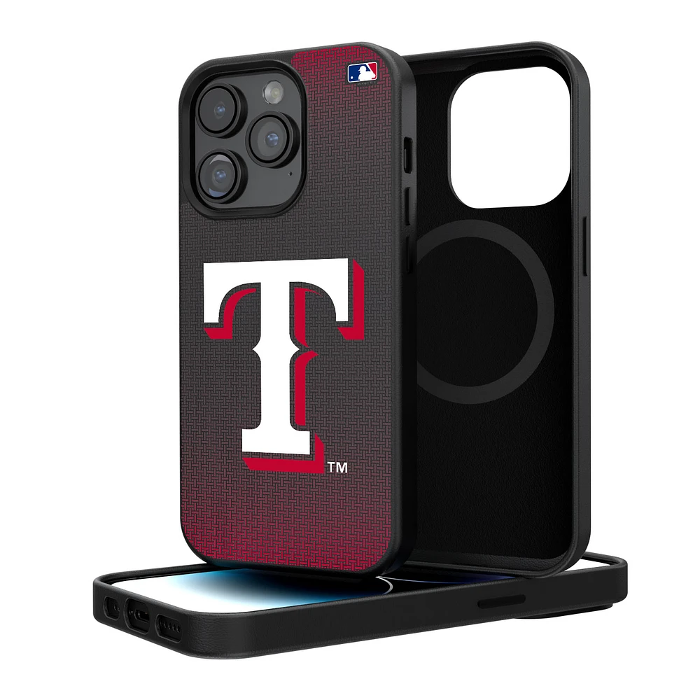 Texas Rangers Linen Logo iPhone Magnetic Bump Case