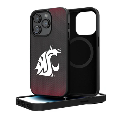 Washington State Cougars Linen Logo iPhone Magnetic Bump Case