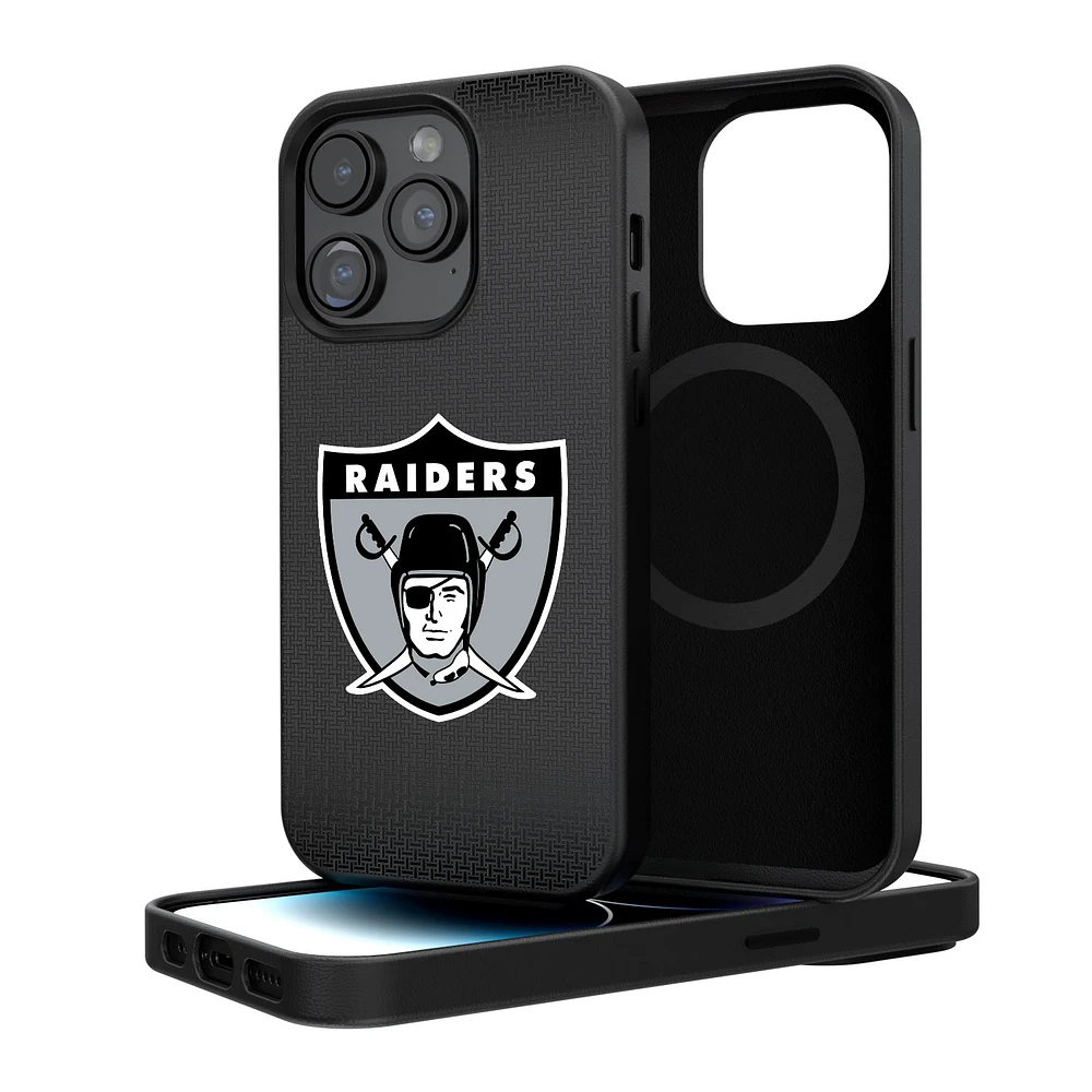 Oakland Raiders Linen Logo iPhone Magnetic Bump Case