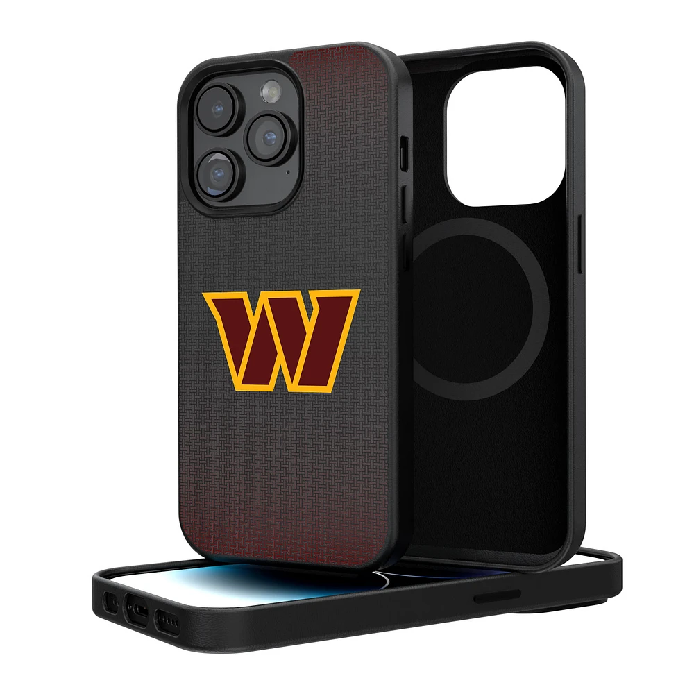 Washington Commanders Linen Logo iPhone Magnetic Bump Case