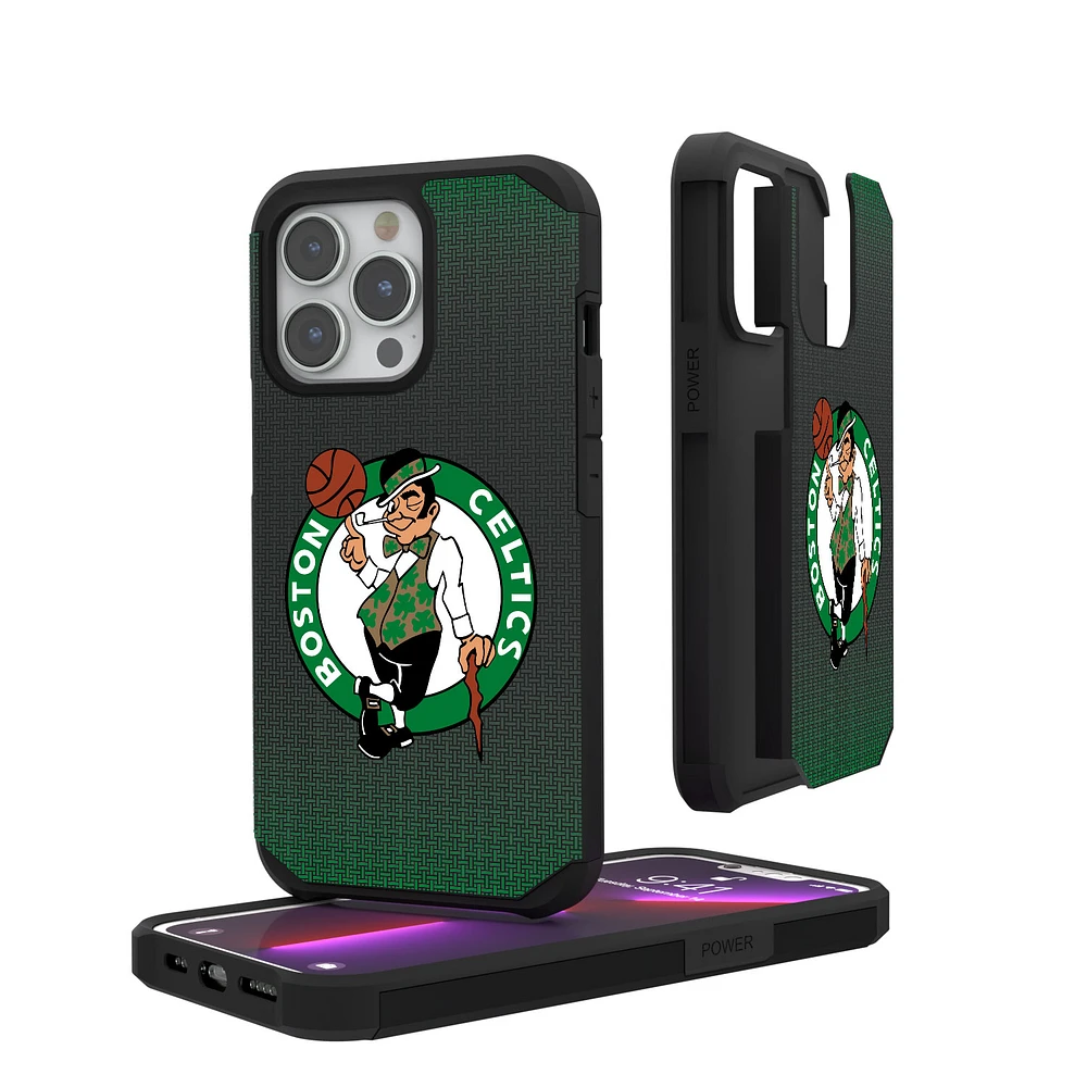 Boston Celtics Linen Logo iPhone Rugged Case