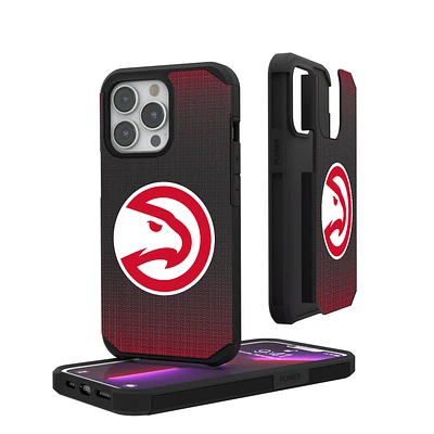 Atlanta Hawks Linen Logo iPhone Rugged Case