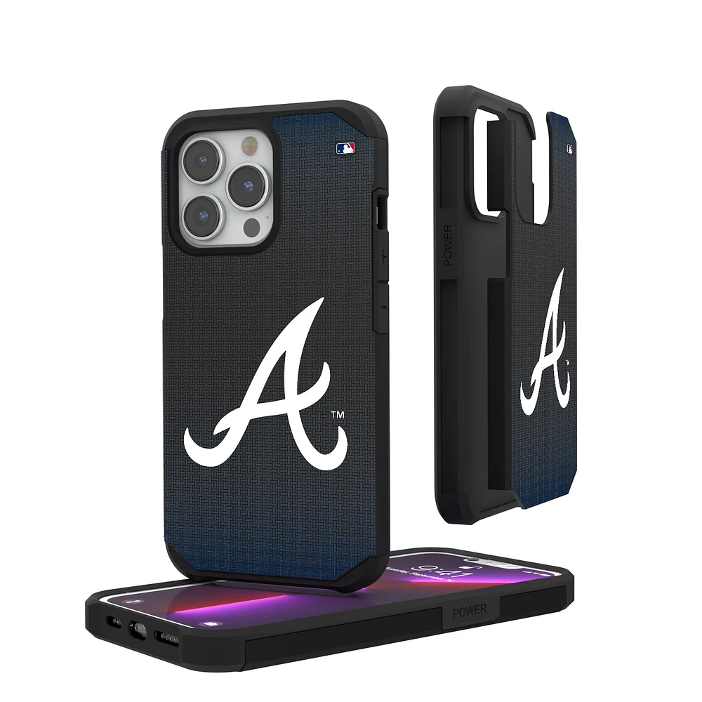 Atlanta Braves Linen Logo iPhone Rugged Case