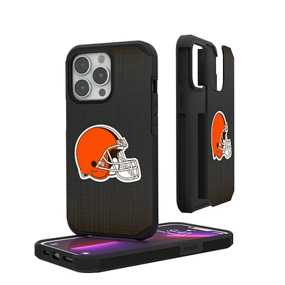Cleveland Browns Linen Logo iPhone Rugged Case