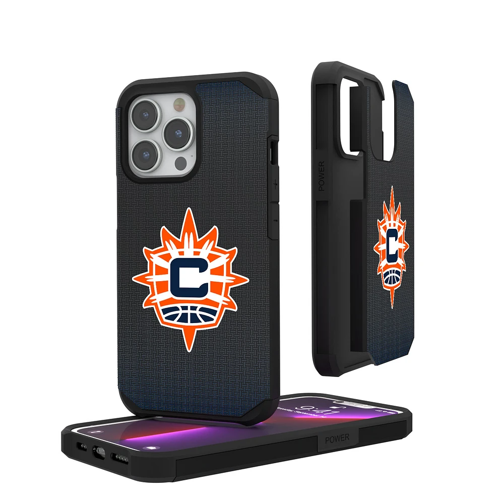 Connecticut Sun Linen Logo iPhone Rugged Case