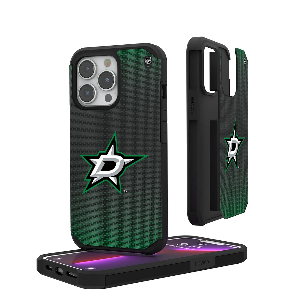 Dallas Stars Linen Logo iPhone Rugged Case