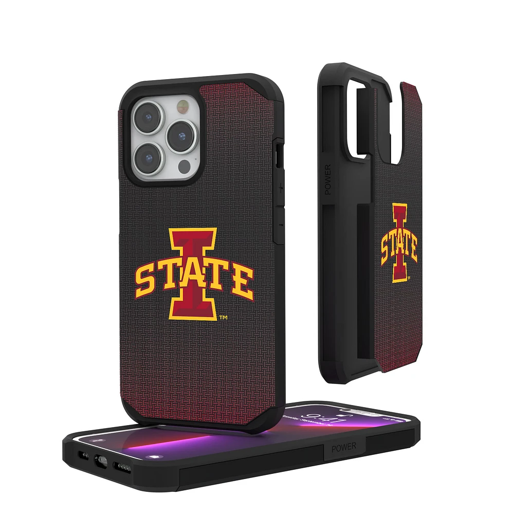 Iowa State Cyclones Linen Logo iPhone Rugged Case