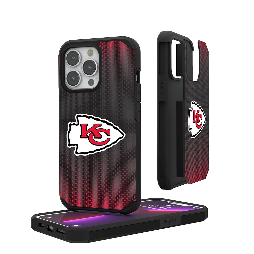 Kansas City Chiefs Linen Logo iPhone Rugged Case