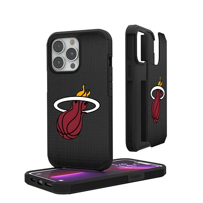 Miami Heat Linen Logo iPhone Rugged Case