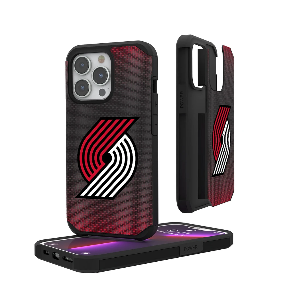 Portland Trail Blazers Linen Logo iPhone Rugged Case