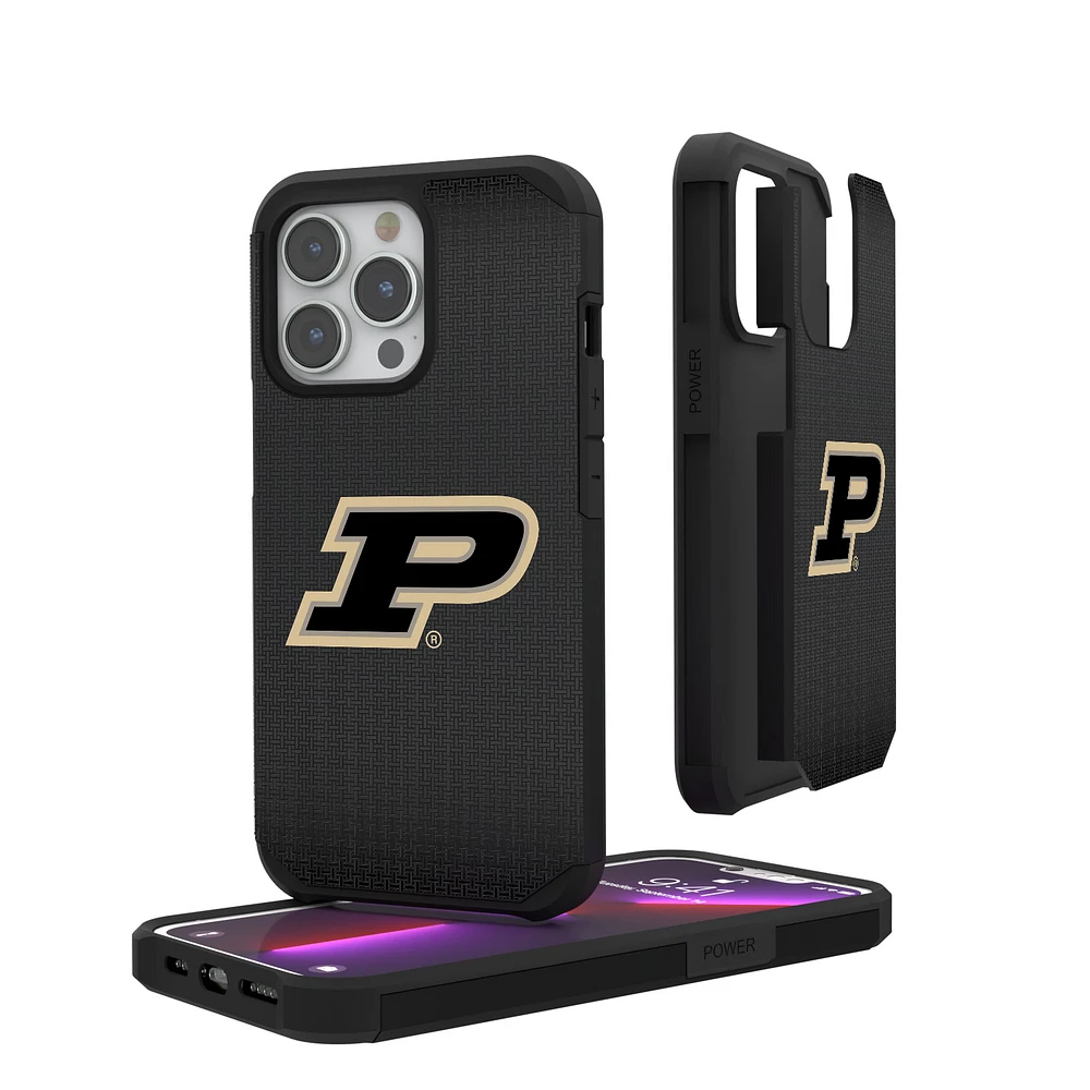 Purdue Boilermakers Linen Logo iPhone Rugged Case