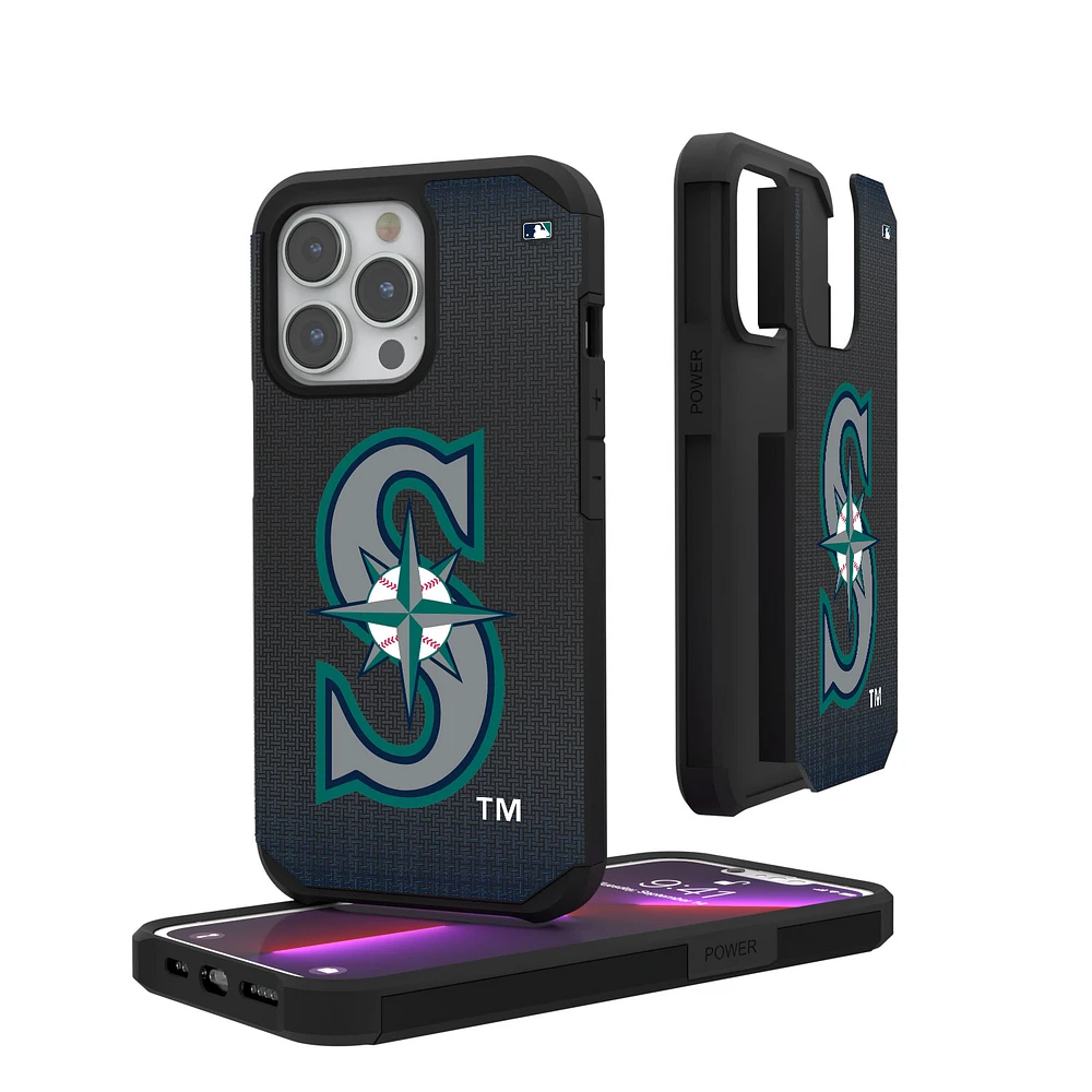 Seattle Mariners Linen Logo iPhone Rugged Case