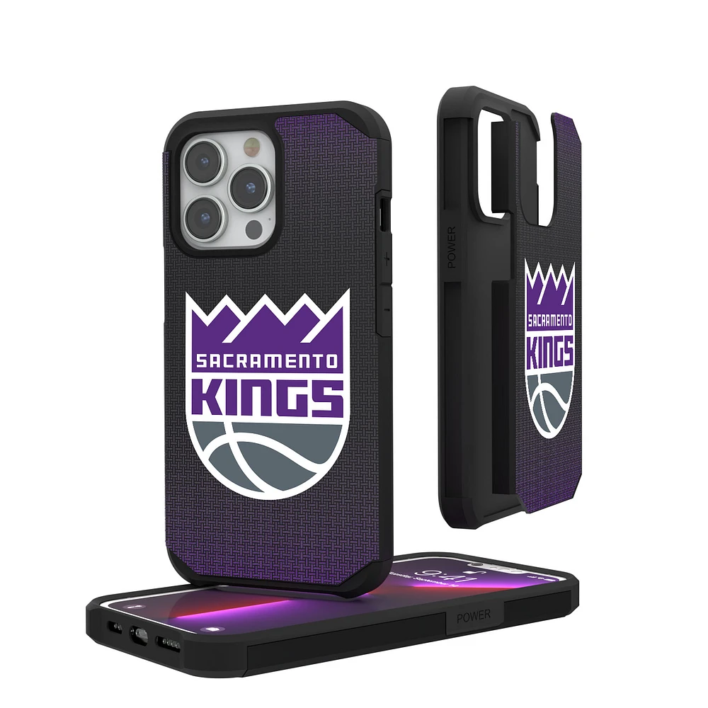 Sacramento Kings Linen Logo iPhone Rugged Case