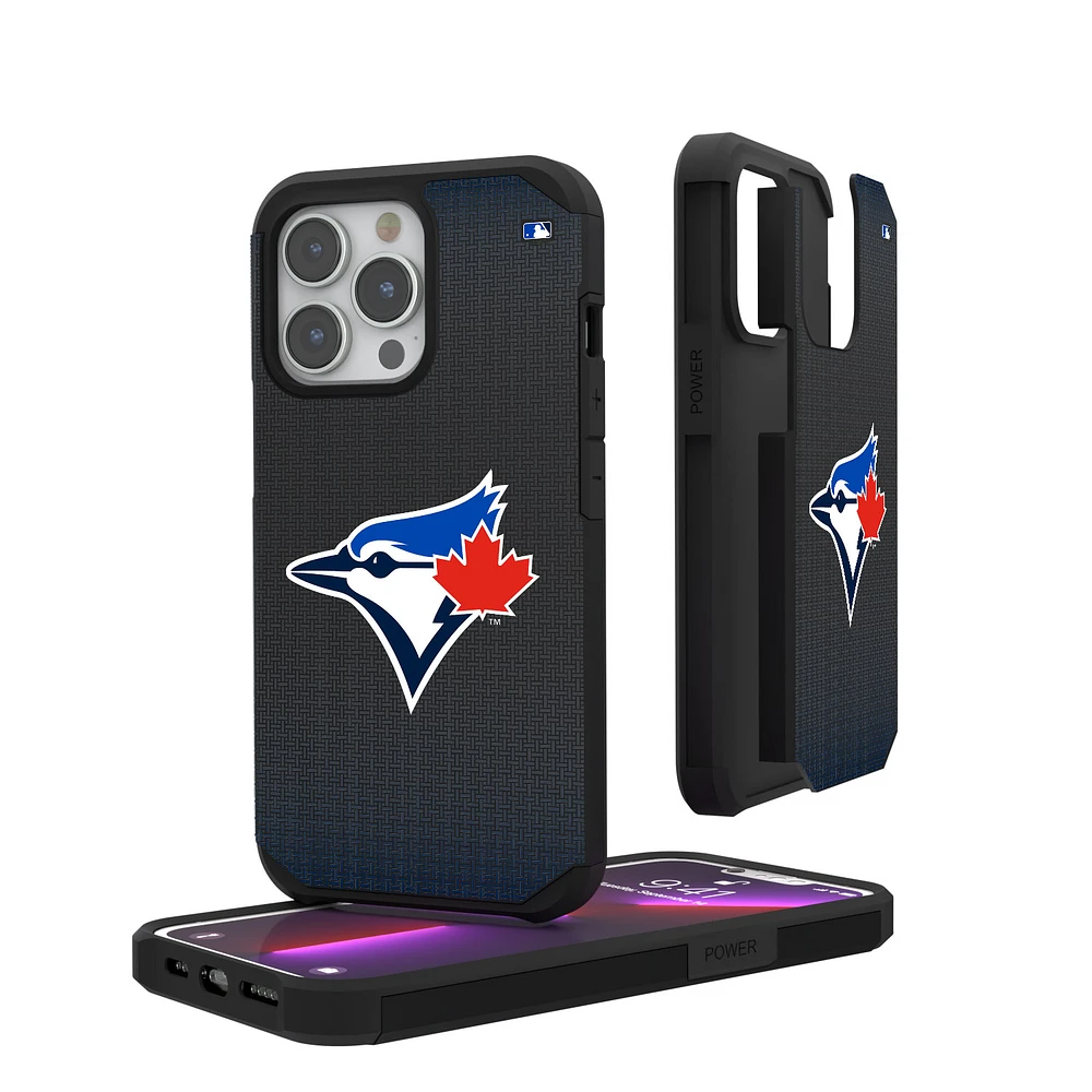 Toronto Blue Jays Linen Logo iPhone Rugged Case