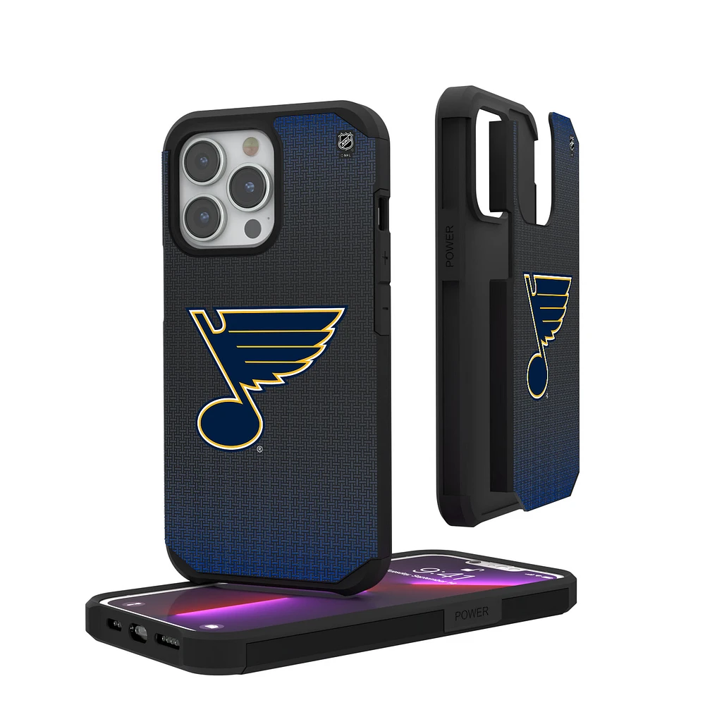 St. Louis Blues Linen Logo iPhone Rugged Case