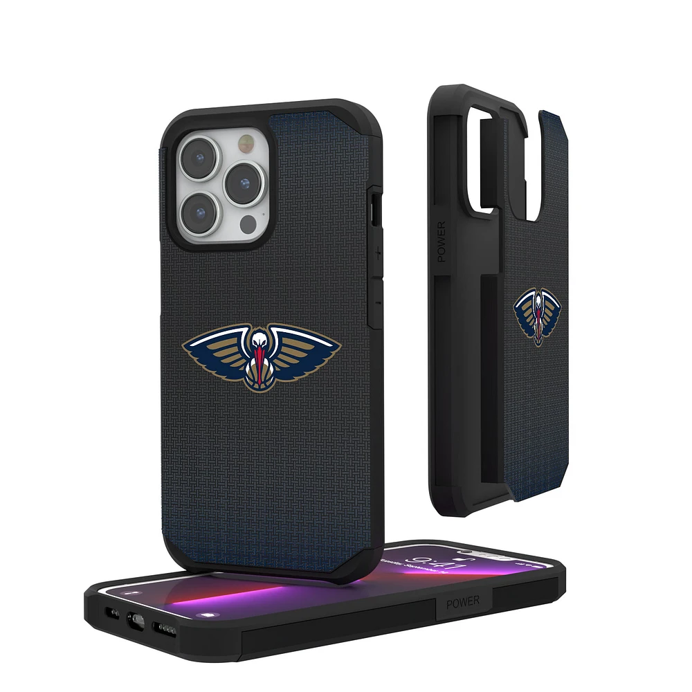 New Orleans Pelicans Linen Logo iPhone Rugged Case
