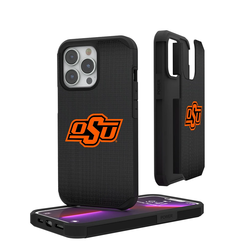 Oklahoma State Cowboys Linen Logo iPhone Rugged Case