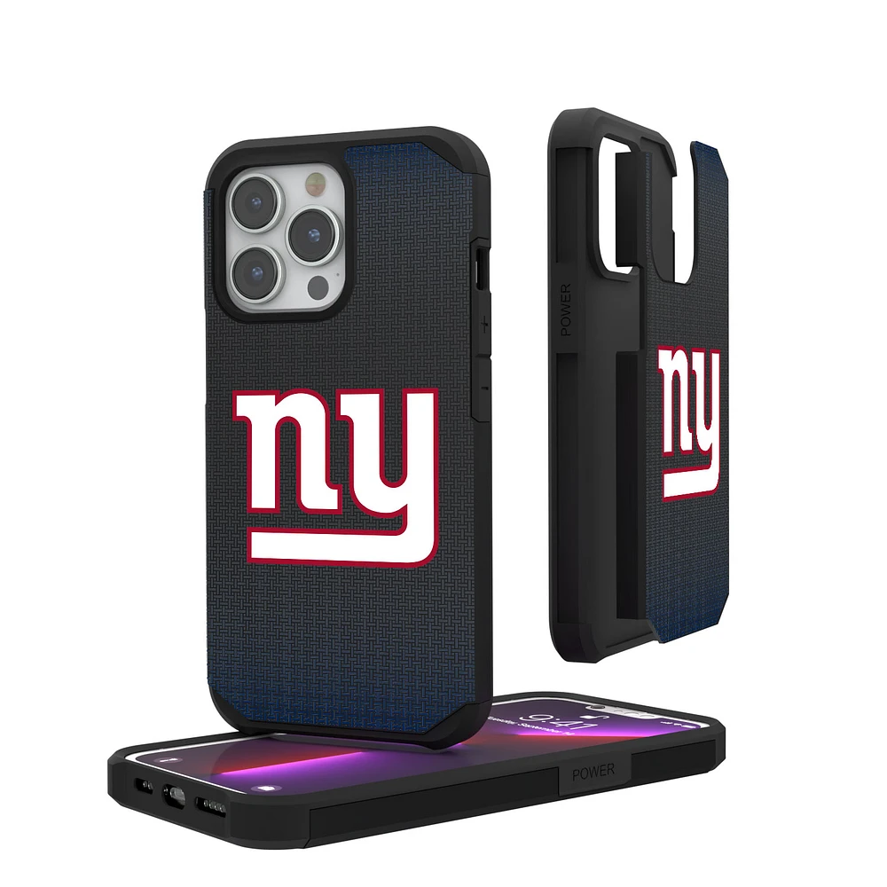 New York Giants Linen Logo iPhone Rugged Case